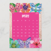 Cute and Colorful 2026 Calendar Page - May サンキューカード (正面)