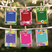 Cute and Colorful 2026 Calendar Page - November サンキューカード