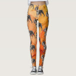 Cute and Colorful Boston Terrier Leggings レギンス<br><div class="desc">A fun, colorful and whimsical hand-drawn series of Boston Terrier design. These leggings are sure to turn some heads. ⭐ You can be creative and customize all my designs by adding text, changing the background color on most designs and much more using Zazzle's awesome design tools. Simply click on the...</div>