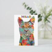 Cute and Colorful Cat Greeting Card 招待状 (スタンド正面)