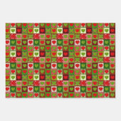 Cute and Colorful Christmas Wrapping Paper Sheets  ラッピングペーパーシート (正面)