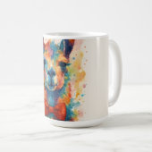 Cute and Colorful Llama Mug コーヒーマグカップ (正面右)
