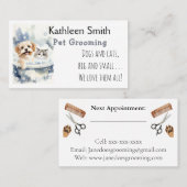 Cute and Colorful Pet Grooming Business Cards 名刺 (正面/裏面)