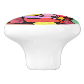 Cute and Colorful Pitbull Door Knob セラミックノブ (側面)