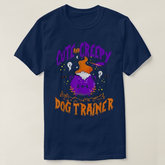 Cute and Creepy Dog Trainer - Funny Dog Trainer Ha Tシャツ (デザイン正面)