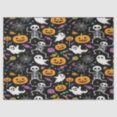 Cute and Creepy Skeletons For Halloween 薄葉紙 (正面)
