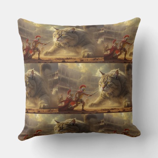 cute and fantatick Throw Pillow クッション (裏面)