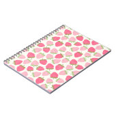 Cute and Fruity Pink Strawberry ノートブック (左側)