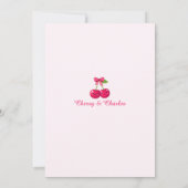 Cute and Fun Cocktails Wedding Rehearsal Dinner  招待状 (裏面)