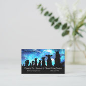 Cute and Fun House Pet and Livestock House Sitting 名刺 (スタンド正面)