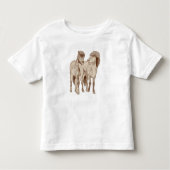 Cute and fun Icelandic horses トドラーTシャツ (正面)