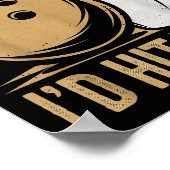 Cute And Funny Bowling Gift _ Id Hit That Quote Me ポスター (角)