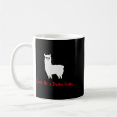 Cute And Funny Don't Be A Drama Llama  コーヒーマグカップ (左)
