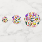 Cute and Funny Easter Eggs Cartoon コンフェッティ (裏面)