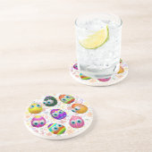 Cute and Funny Easter Eggs Cartoon コースター (側面)