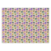 Cute and Funny Easter Eggs Cartoon テーブルクロス (正面(横))