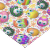 Cute and Funny Easter Eggs Cartoon テーブルクロス (アングル)