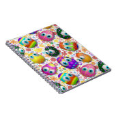 Cute and Funny Easter Eggs Cartoon ノートブック (右側)