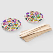 Cute and Funny Easter Eggs Cartoon ハンドファン (組立なし)