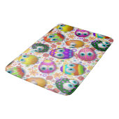 Cute and Funny Easter Eggs Cartoon バスマット (アングル)