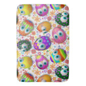 Cute and Funny Easter Eggs Cartoon バスマット (正面縦)