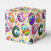 Cute and Funny Easter Eggs Cartoon フェイバーボックス (裏面サイド)