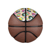 Cute and Funny Easter Eggs Cartoon ミニバスケットボール (右)