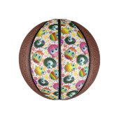 Cute and Funny Easter Eggs Cartoon ミニバスケットボール (縦)