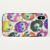 Cute and Funny Easter Eggs Cartoon Case-Mate iPhoneケース (裏面(横))