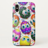 Cute and Funny Easter Eggs Cartoon Case-Mate iPhoneケース (裏面)