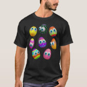 Cute and Funny Easter Eggs Cartoon Tシャツ (正面)