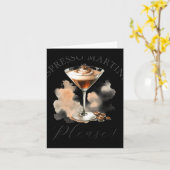 Cute And Funny Espresso Martini カード (黄色い花)