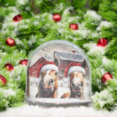 Cute and Funny Horses in Snow Christmas (クリスマス)