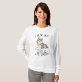 Cute and Funny Husky Tシャツ (正面フル)
