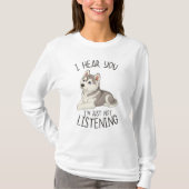 Cute and Funny Husky Tシャツ (正面)