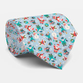 Cute and funny Non-Directional Christmas Ditsy ネクタイ (ロール)