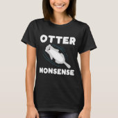 Cute And Funny Otter  Tシャツ (正面)