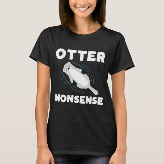 Cute And Funny Otter  Tシャツ (正面)