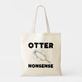Cute and Funny Otter Tote Bag トートバッグ (裏面)