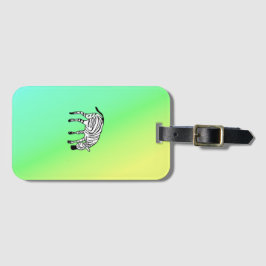 Cute and Happy Kenya Zebra Birthday ラゲッジタグ