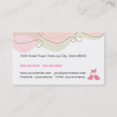 Cute and Romantic Business Card 名刺 (裏面)