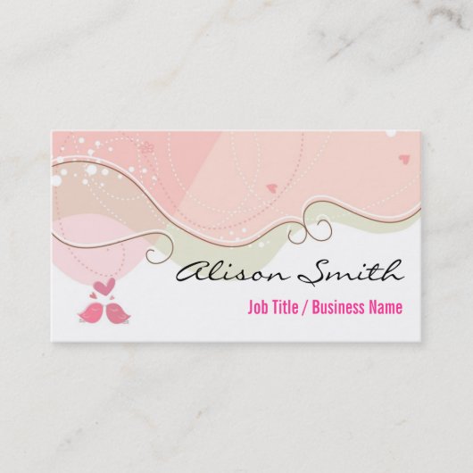 Cute and Romantic Business Card 名刺 (正面)