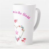 Cute and Simple Mom's カフェラテマグ (右アングル)