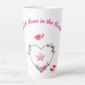 Cute and Simple Mom's カフェラテマグ (正面)