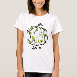 Cute and Spooky Green Jack-O’-Lantern Tシャツ