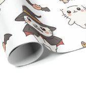 Cute and Spooky Halloween Cats Wrapping Paper ラッピングペーパー (ロールコーナー)
