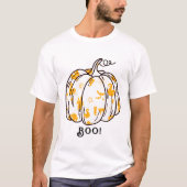 Cute and Spooky Orange Jack-O’-Lantern Tシャツ (正面)