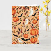 Cute And Spooky Phone Cover For Autumn カード (黄色い花)