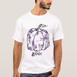 Cute and Spooky Purple Jack-O’-Lantern Tシャツ