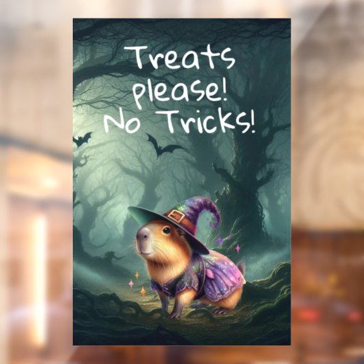Cute and Witchy Halloween Capybara  ウィンドウサイン (シート2)